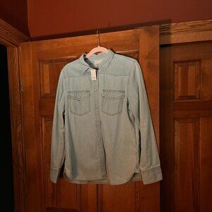 NEW Women's J. Crew Jean Shirt - Size 12 Slim